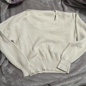 LA hearts white sweater woman’s size small